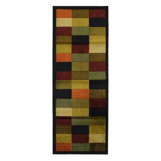 Madison Industries COLBL-22X59 20 x 59.5 in. Color Blocks Rug Runner  Multi-C...