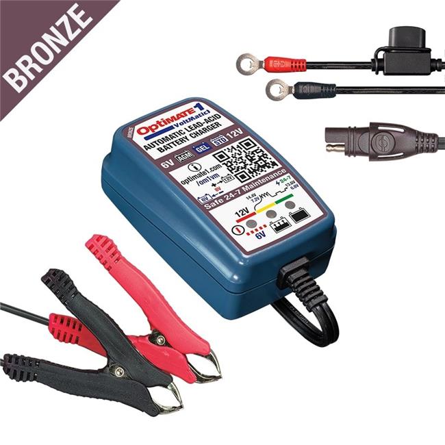 Tecmate Powersport Products TECTM-401A Optimate 1 Ampmatic 6/12V Battery Charger