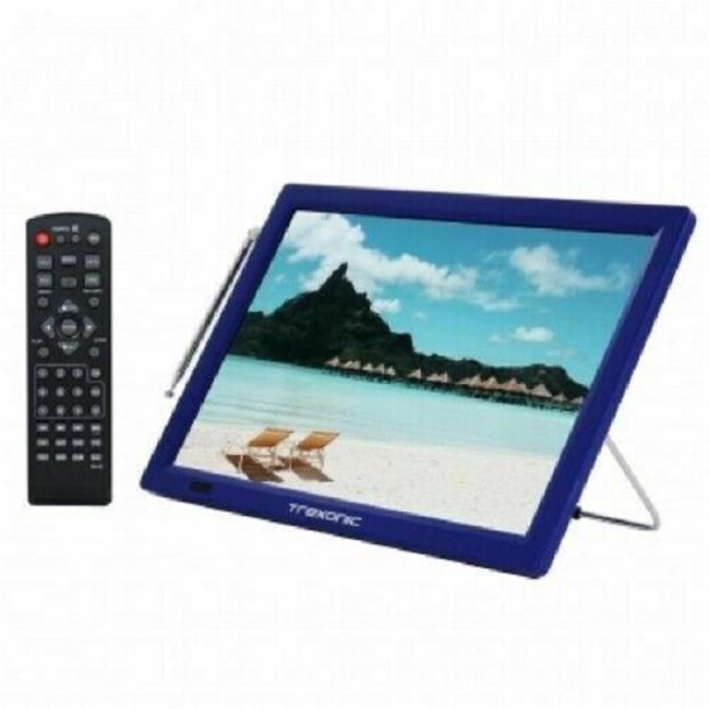 Trexonic TRX-14D-BLUE 14 in. Portable Rechargeable 1 LED TV with HDMI & Built...