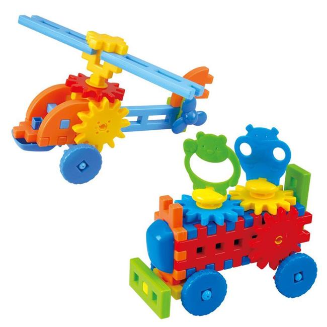 playgo 2022 Little Engineer Helicopter  Animal Caravan Truck