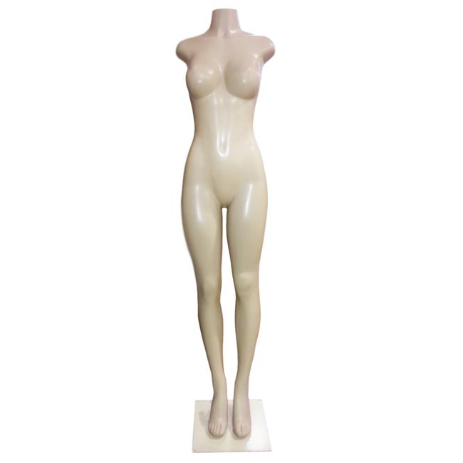 AMKO 9004B Brazilian Style Full Body Mannequin without Arms with Metal Base