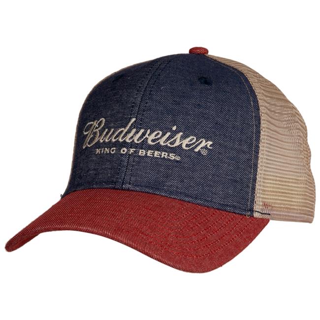 Budweiser 850871 Budweiser Classic Logo & Colors Adjustable Snapback