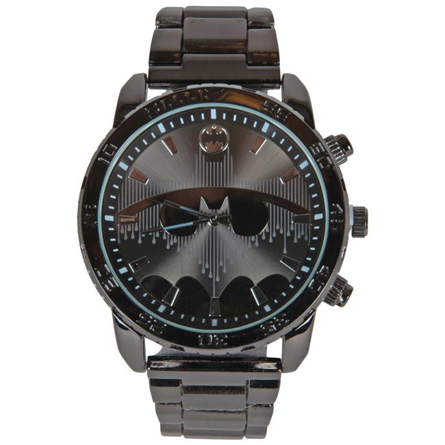 Batman 849328 DC Comics Batman Pin Stripe Watch with Metal Band