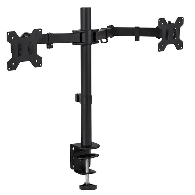 27 in. Dual Monitor Desk Stand Mount for LCD LED Computer Displays