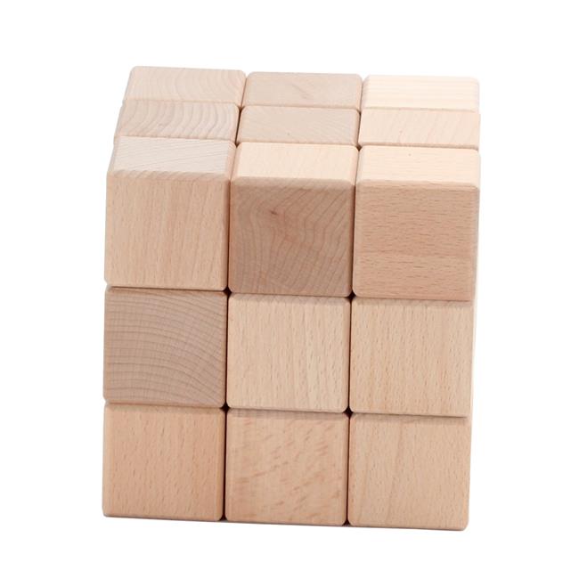 Omni Wooden Toys 966025B Block Blank Beechwood  Natural - 30 Piece