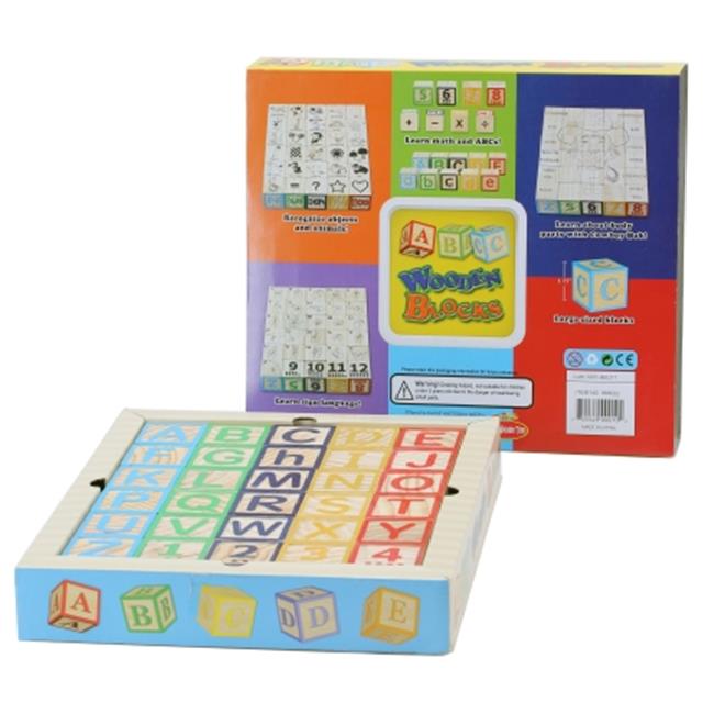 Omni Wodden Toys 966022 1.75 in. Sign Language ABC Educational Wooden Block -...