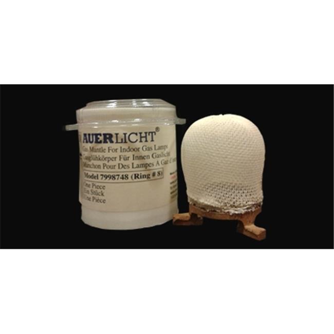 Auerlicht 7998748 8 Ring Hard Inverted Mantle for Indoor Gas Light