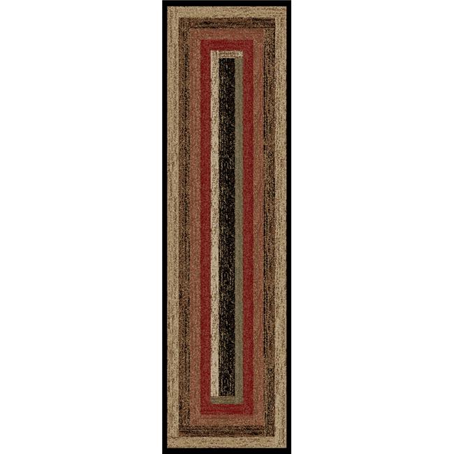 Mayberry Rug HS3783 2X8 2 ft. 3 in. x 7 ft. 7 in. Hearthside Rustic Panel Are...