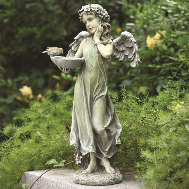Garden Statue Angel Birdfeeder
