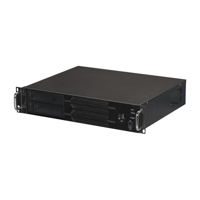 Athena Power RM-2U200H 2U Rackmount Server Case Black Aluminum & Steel - Micr...