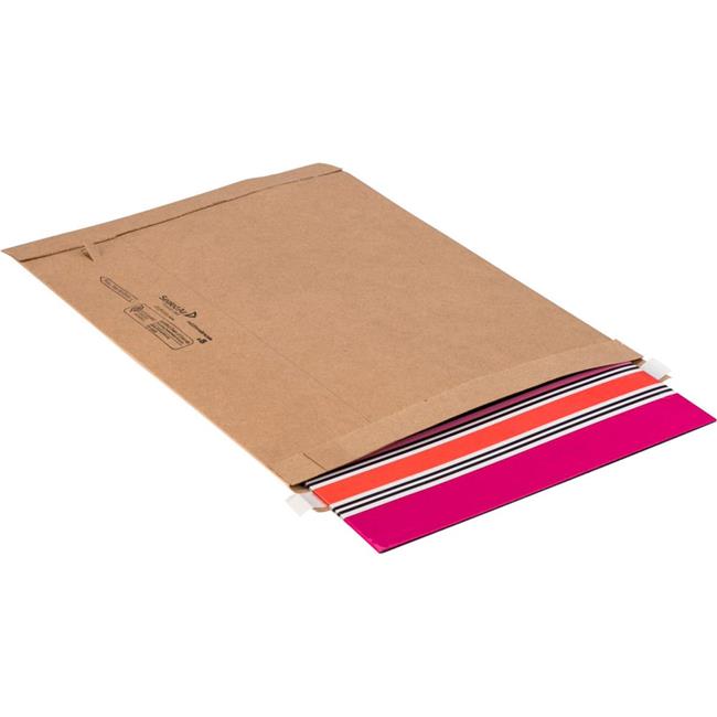 Box Packaging B3203424 Utility Self-Seal Paper Mailers No.1 - 7.25 x 12 in. -...