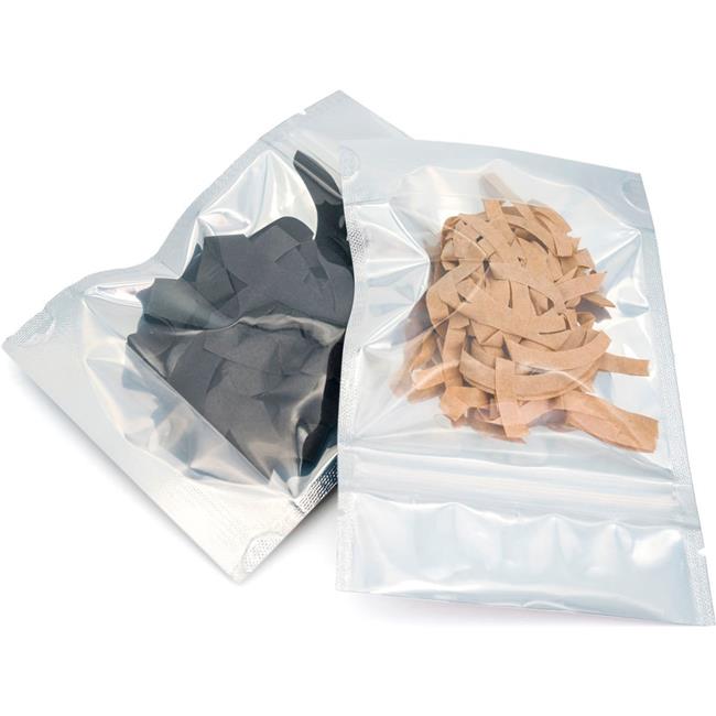 Box Packaging B3203166 Stand Up Pouch 5 x 8.5 x 3 in. - 3 Mil - Metalized Sil...