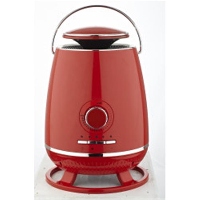 Optimus Information H7321RD Portable 360 Surround Ceramic Heater  Red