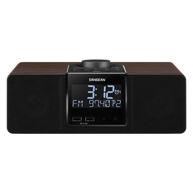 Sangean RCR40 AM-FM RDS RBDS Digital Tuning Clock Radio with Bluetooth Playba...