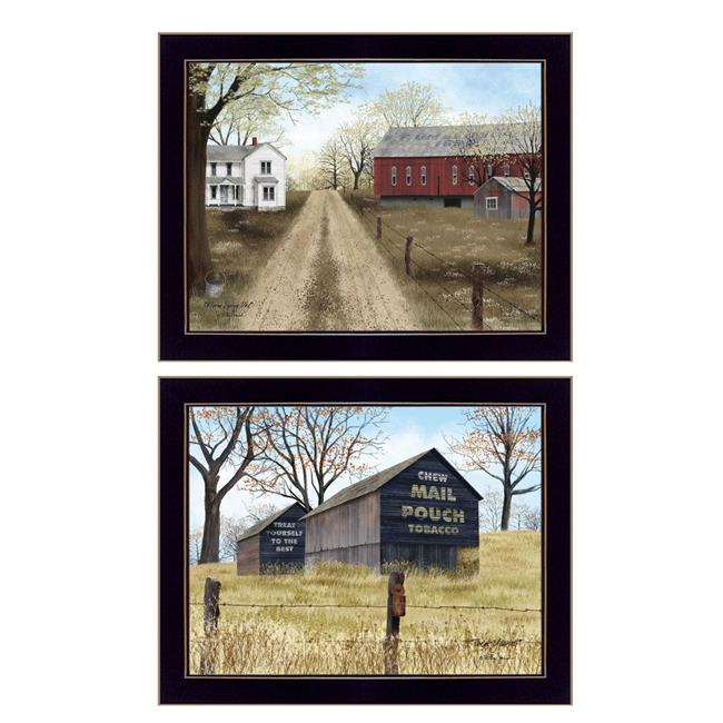 HomeRoots 405806 14 x 36 x 1.5 in. Rectangle Paper Not Flowers Farm Wall Art ...