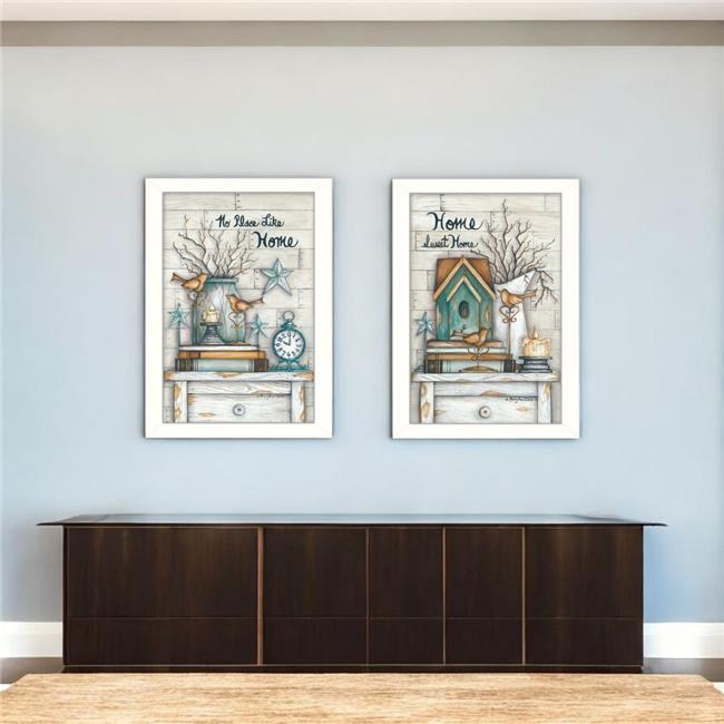 HomeRoots 405795 20 x 28 x 1.5 in. Rectangle Paper Wall Art - Set of 2