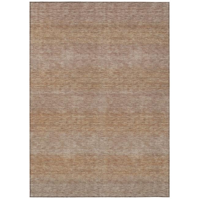 HomeRoots 619219 3 x 5 ft. Beige & Brown Striped Washable Transitional Indoor...