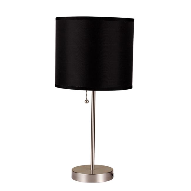Ore Furniture 8312C 19 in. Black Brush Steel Table - Bild 1 von 1