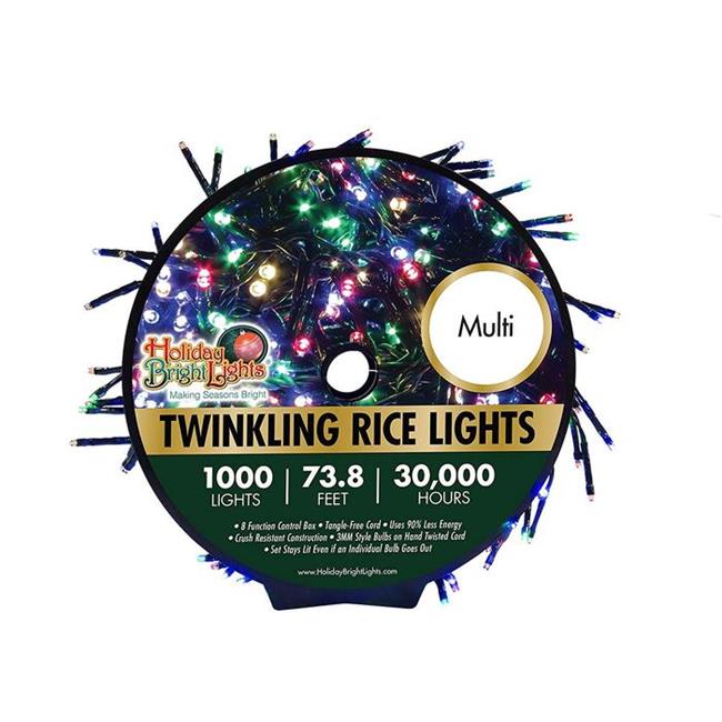 Nu Tsai Capital DBA 8014508 74 ft. Twinkling Cluster Rice Christmas Light Ree...