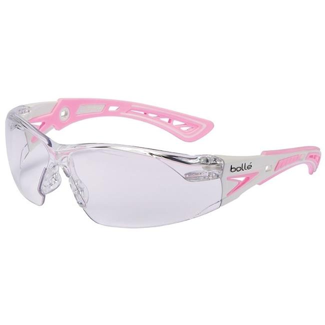 Bolle Safety 286-40254 Rush Plus Small Safety Glasses Clear Anti-Fog Lens  Wh...