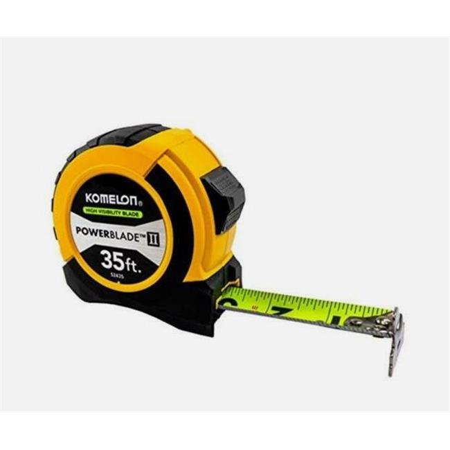 Komelon USA 416-52435 35 ft. Abs Powerblade II Wide Blade Tape Measures - Sma...