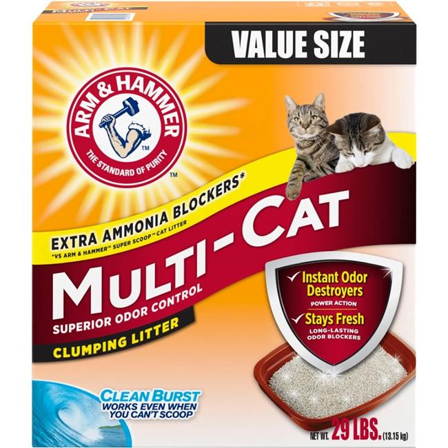 Arm & Hammer 718033 29 lbs Multi-Cat Clumping Litter