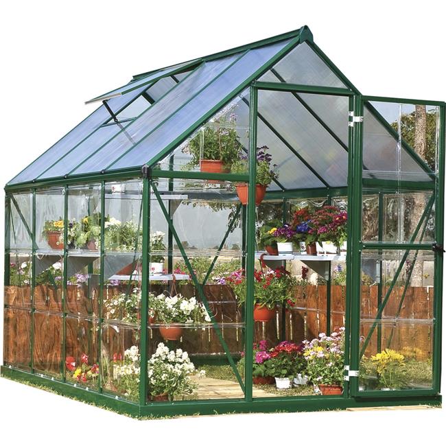 Palram - Canopia HG5508G-1B 6 x 8 in. Palram - Canopia Hybrid Greenhouse Green