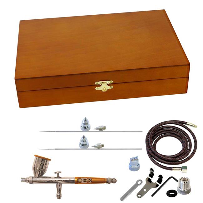 Paasche Airbrush TG-3WC Talon TG Airbrush in Wood Case with 3 Heads