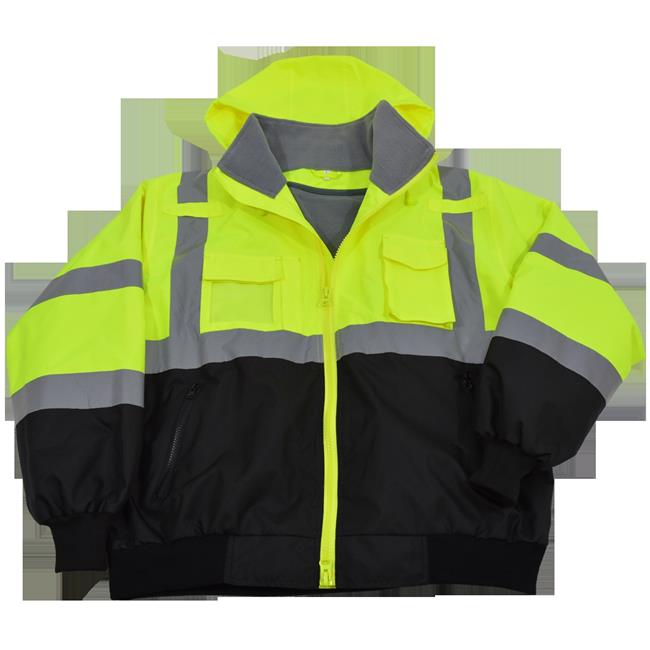 Petra Roc LBBJ-C3-6X Jacket Lime & Black ANSI-ISEA & EN471 Class 3 Waterproof...