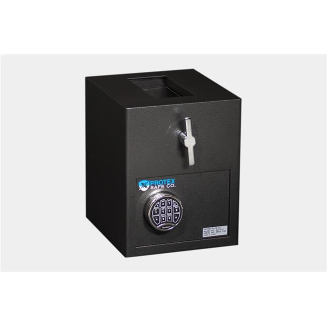 Protex Safe RD-1612 0.66 cu ft. Mini Rotary Hopper Safe Safe Security Steel V...