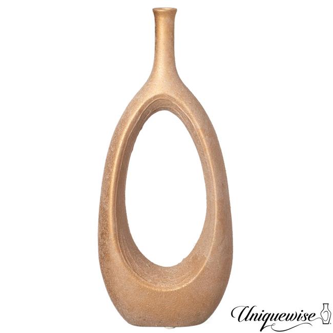Uniquewise QI004839.S Uniquewise 18-inch Fiberglass Floor Vase Modern Bohemia...