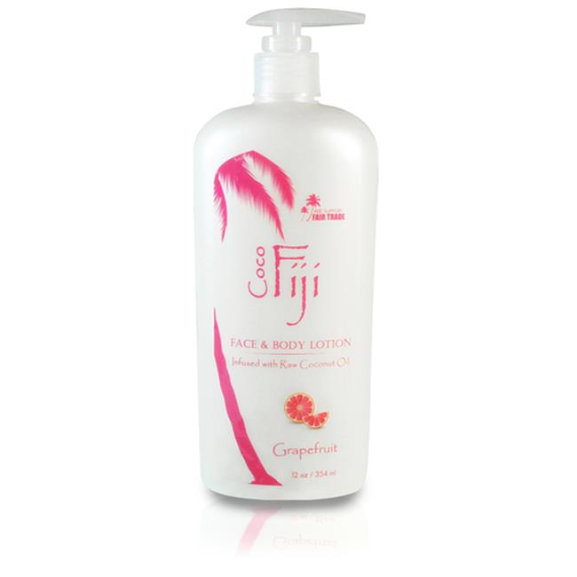 Coco Fiji 833884001258 12 oz Infused Face & Body Lotion with Raw Coconut Oil ...