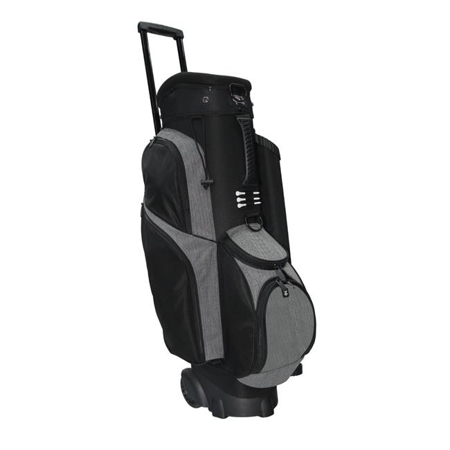 RJ Sports SP1115 Spinner X Transport Cart Golf Bags - Black & Heather Grey - ...