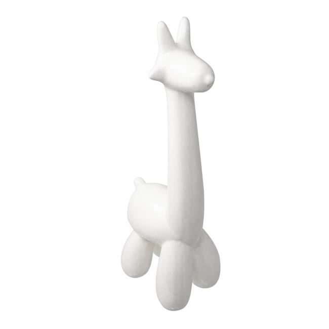 Sagebrook Home 13655-03 Giraffe Balloon Animal Figurine White