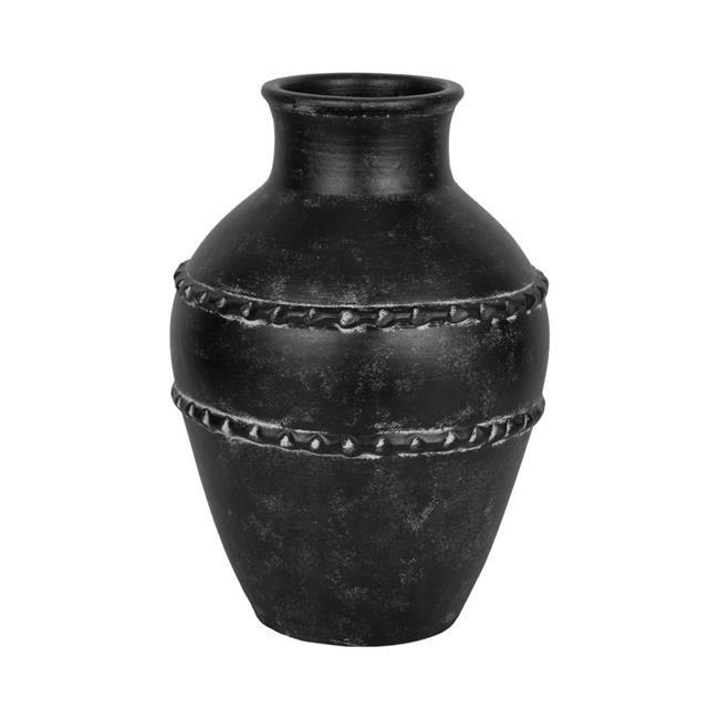 Sagebrook Home 20750-03 16 in. Traditional Terracotta Vase Black