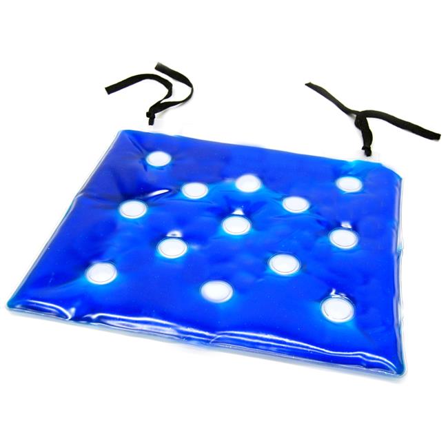 Skil-Care 751101 18 in. Gel-Lift Cushion with Safety Ties - Blue