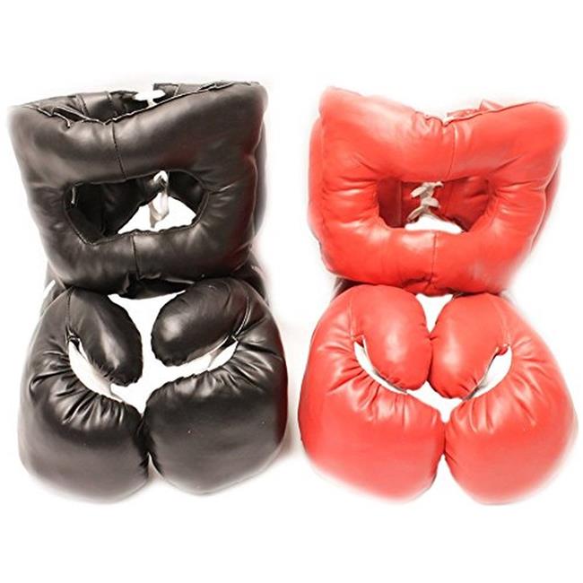 Boxing Gloves & Head Gears - Set of 2