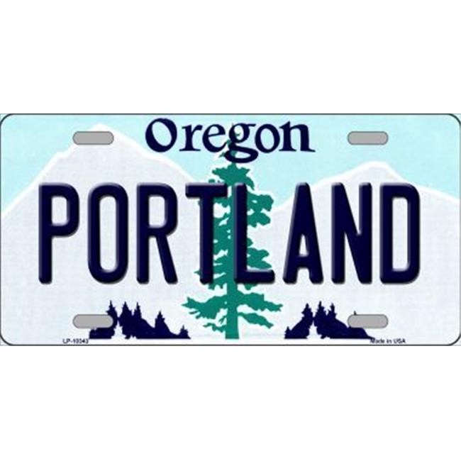 Smart Blonde LP-10343 Portland Oregon Background Metal Novelty License Plate ...