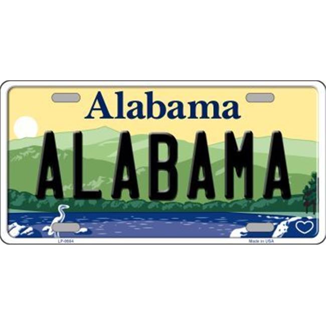 Smart Blonde LP-9984 Alabama Background Novelty Metal License Plate - 3.5 x 2...