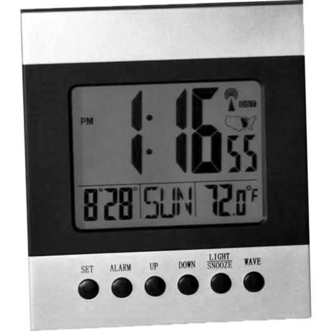 Sonnet T-4650 1.5 in. Atomic Desk Clock Numbers with Light on Demand & Button...