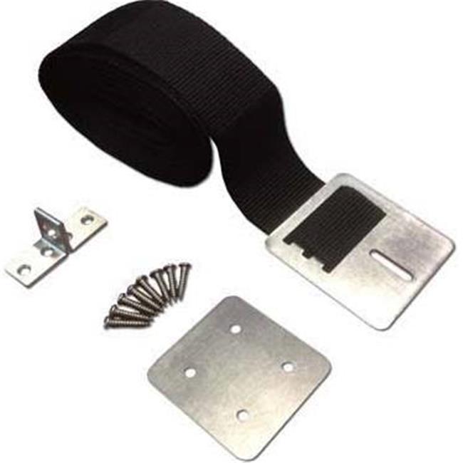 12 ft. Long x 2 in. Wide Wind Strap Spa Cover with Metal Clasp - Black