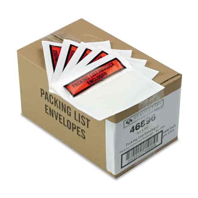 Quality Park QUA46896 Self-Adhesive Packing List Envelope - Pack of 1000