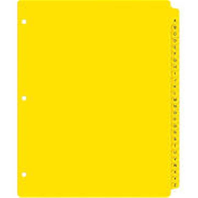 A-Z Extra Wide Dividers HD Preprintd  Yellow