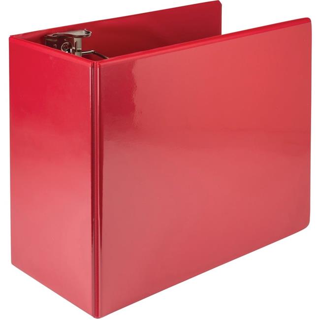 Samsill SAM16423 Nonstick 6 in. Locking D-Ring View Binder - Red