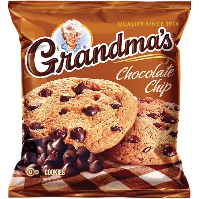 Quaker Oats QKR45092 2.88 oz Grandmas Chocolate Chip Cookies - Chocolate Chip