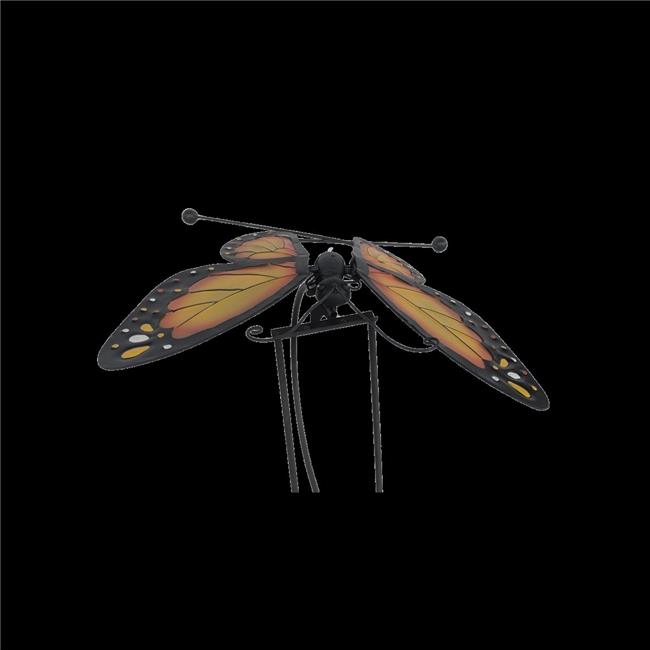 ESSCHERT DESIGN USA ZYCT831 Metal Butterfly Rocker Yellow - Small