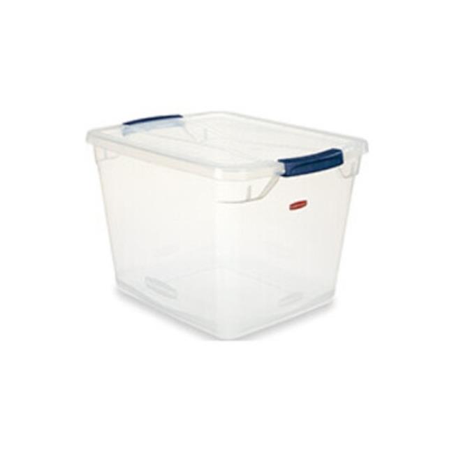 Rubbermaid UNXRMCC300014 Clever Store Basic Latch-Lid Container - 30 qt. - Clear