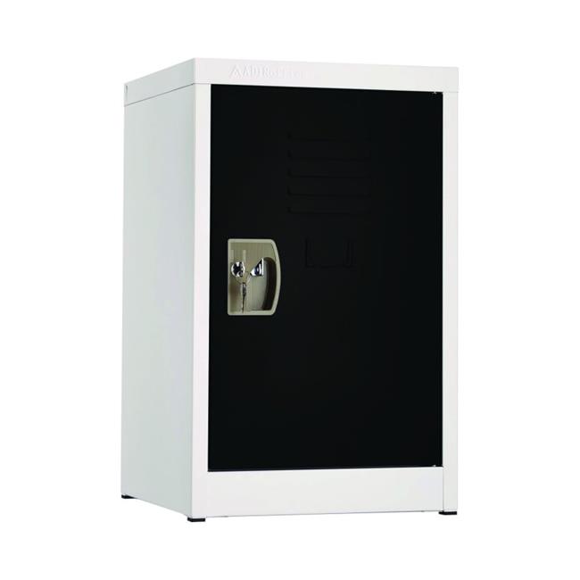 AdirOffice ALHI62902BLK Steel Storage Locker 1 Compartment 15 x 15 x 24 in. B...