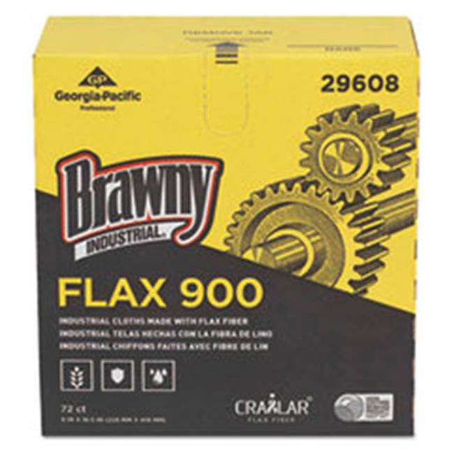 Georgia Pacific 29608 9 x 16.5 in. Flax 900 Heavy Duty Cloths  White  72 per ...
