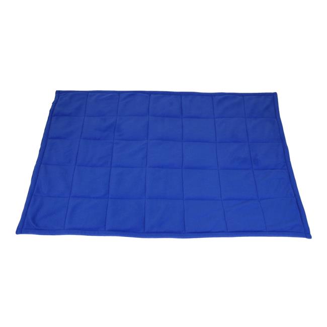 Abilitations 1543194 Fleece Weighted Blanket  Large - Blue